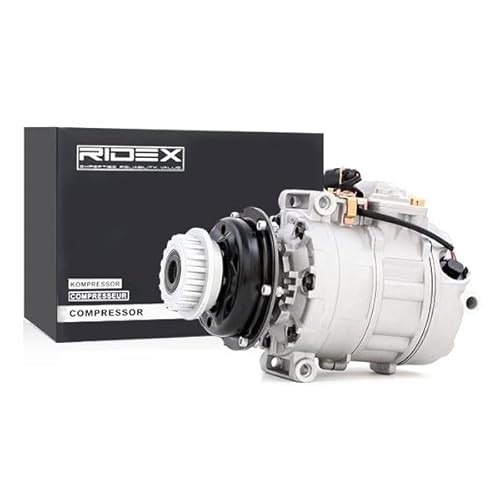 RIDEX 447K0074 A/C Kompressor für Klimaanlage Klimakompressor mit ID: 7SEU17C Kältemittel: R134a PAG 46 Rillen: 1 Rippenanzahl: 1 von RIDEX