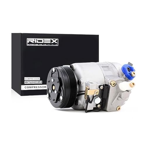 RIDEX 447K0095 A/C Kompressor für Klimaanlage Klimakompressor mit ID: 7SBU16C Kältemittel: R134a PAG 46 mit 110mm Riemenscheibe Rillen: 5 Rippenanzahl: 5 von RIDEX