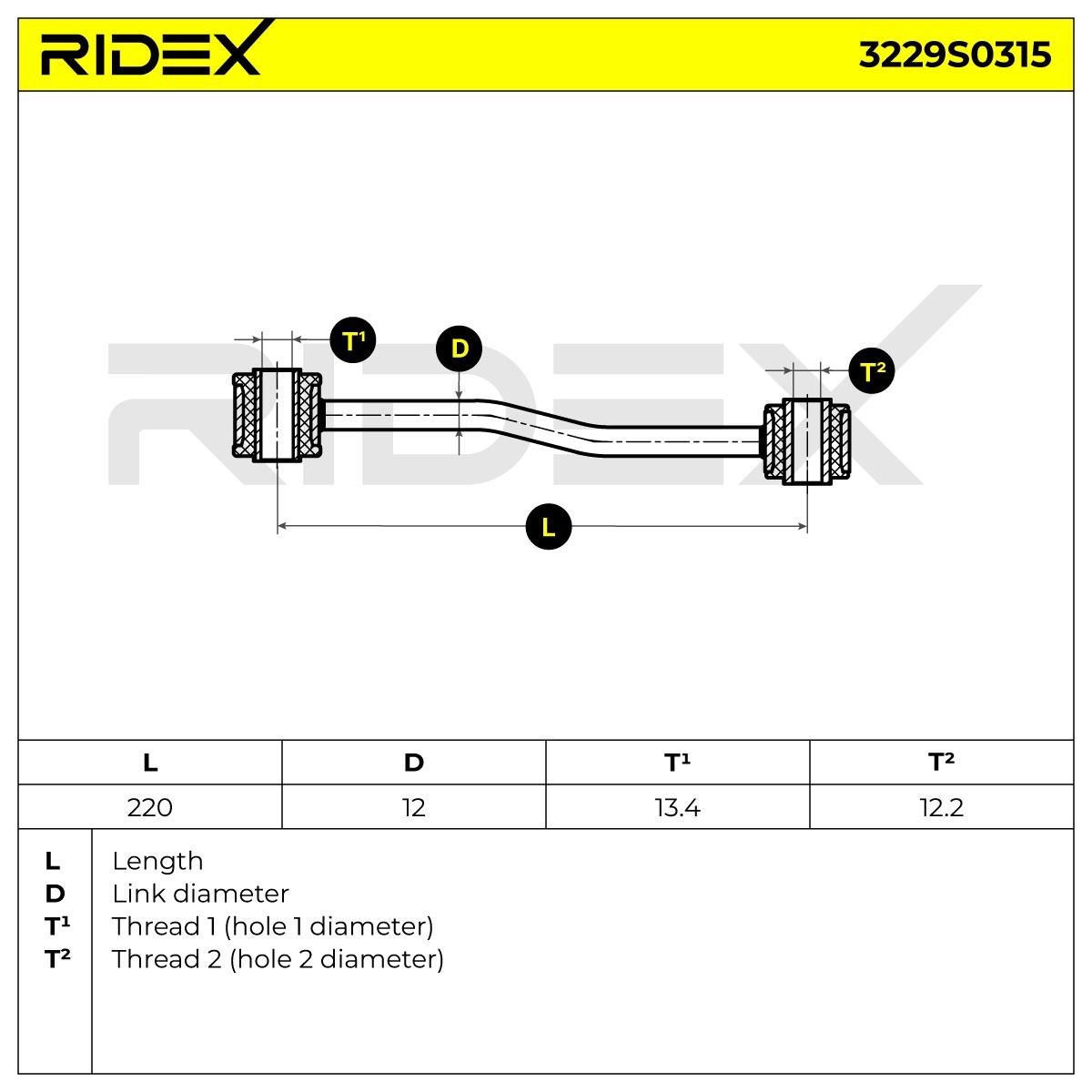 RIDEX Koppelstange JEEP 3229S0315 52088319AB Pendelstütze,Stabistange,Stabilisatorstange,Stabistrebe,Stabilisatorstrebe von RIDEX