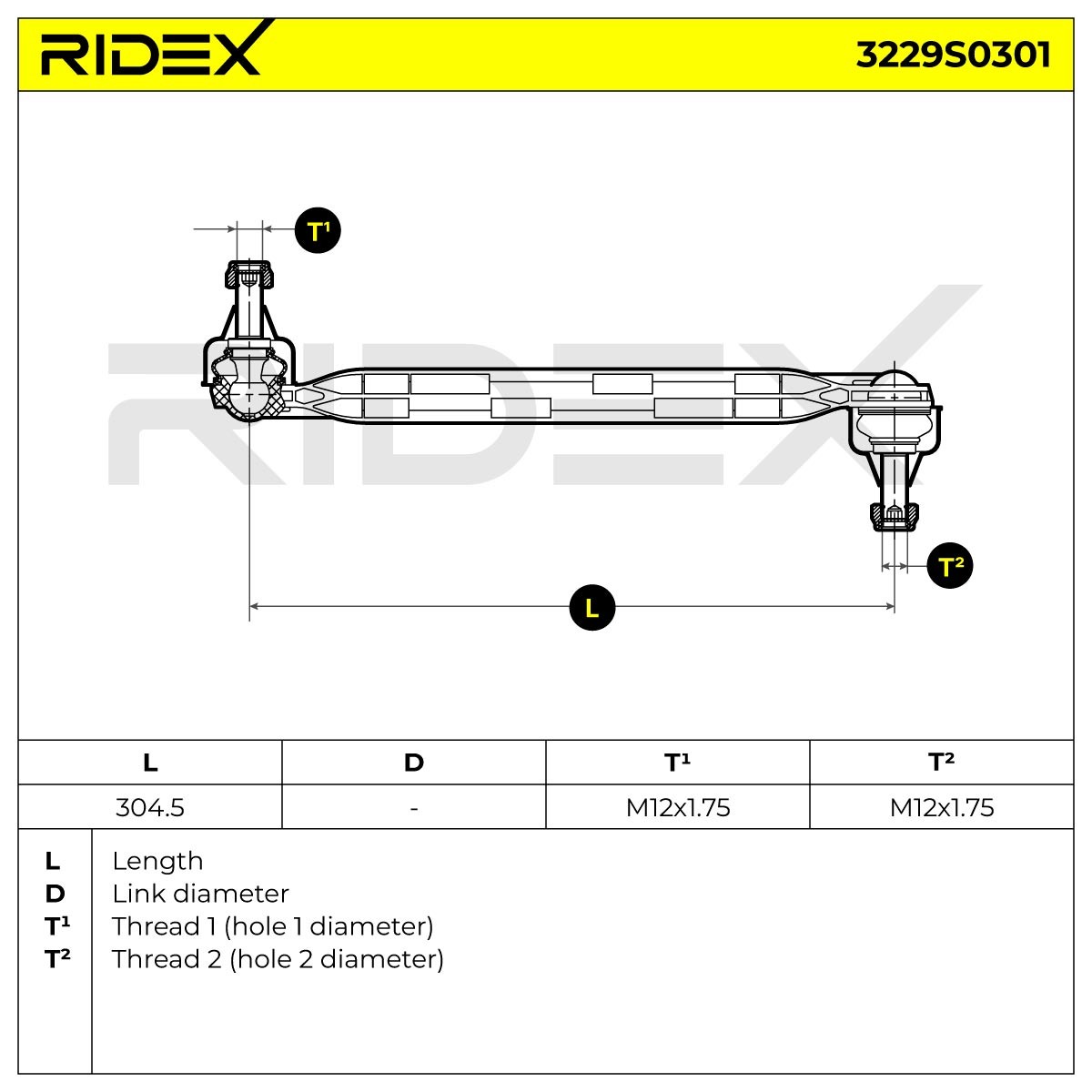 RIDEX Koppelstange OPEL,CHEVROLET,SAAB 3229S0301 350614,90498745,350617 Pendelstütze,Stabistange,Stabilisatorstange,Stabistrebe,Stabilisatorstrebe von RIDEX