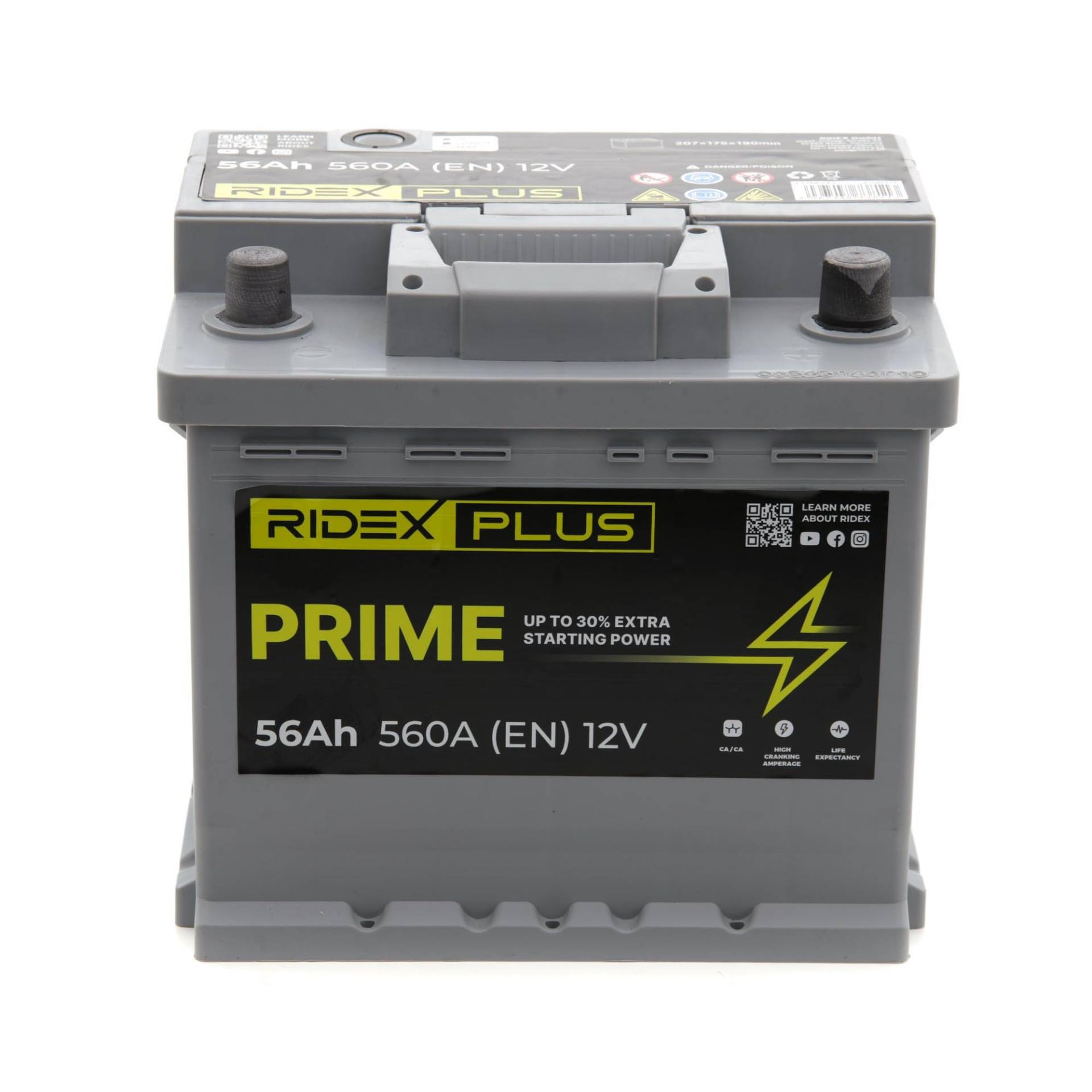 RIDEX PLUS 56Ah 560A Starterbatterie 1S0035P von RIDEX