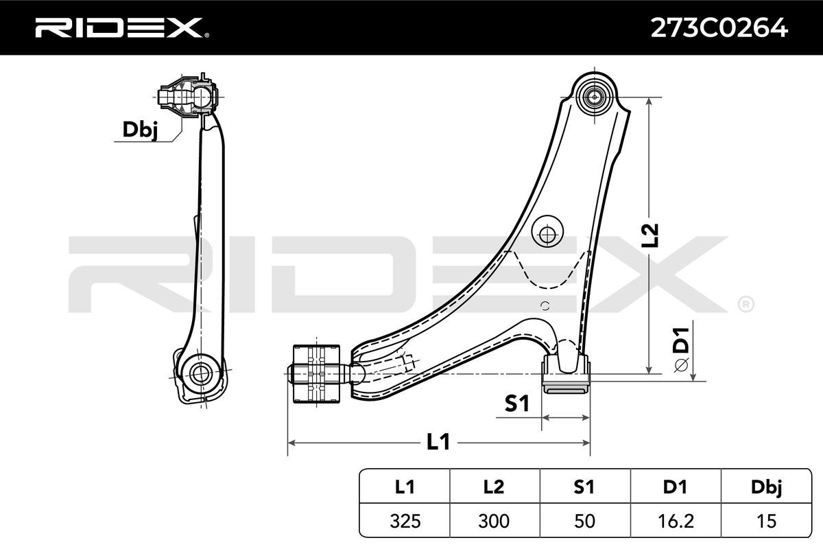 RIDEX Querlenker SUZUKI,SUBARU 273C0264 4520260E01,4520060820,4520060820000 Lenker, Radaufhängung,Dreieckslenker,Achslenker 4520060822,4520060822000 von RIDEX