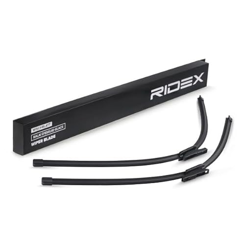 RIDEX Scheibenwischer Set Wischerblätter Set mit Spoiler Frontscheibenwischer Vorne Wischblattausführung: Flachbalkenwischblatt, Rahmenlos Länge 1: 800mm Länge 2: 750mm 298W0027 von RIDEX