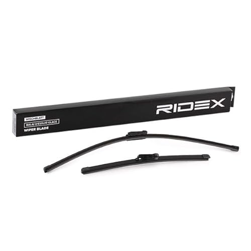 RIDEX Scheibenwischer Set Wischerblätter Set mit Spoiler Frontscheibenwischer Vorne Wischblattausführung: Rahmenlos Form: flach Länge 1: 650mm Länge 2: 400mm 298W0271 von RIDEX