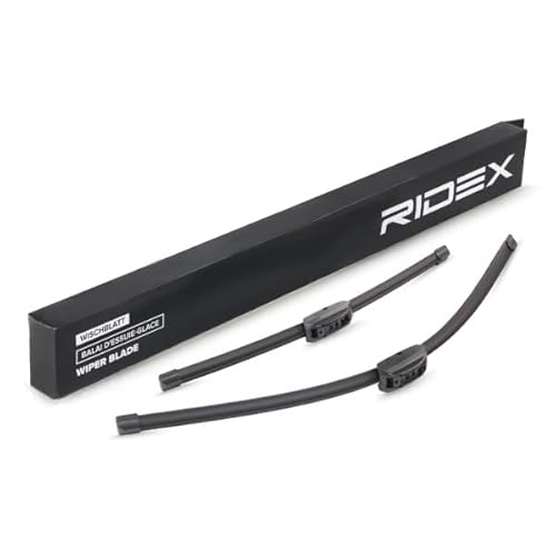 RIDEX Scheibenwischer Set Wischerblätter Set mit Spoiler Frontscheibenwischer Vorne Wischblattausführung: Rahmenlos Länge 1: 650mm Länge 2: 450mm 298W0228 von RIDEX