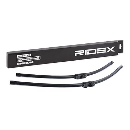 RIDEX Scheibenwischer Set Wischerblätter Set mit Spoiler Frontscheibenwischer Vorne Wischblattausführung: Rahmenlos Länge 1: 800mm Länge 2: 700mm 298W0120 von RIDEX