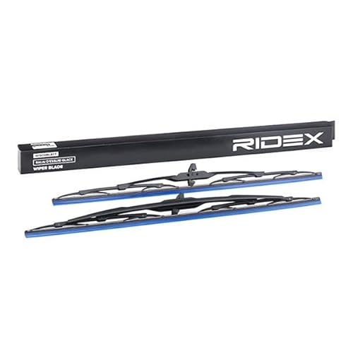 RIDEX Scheibenwischer Set Wischerblätter Set mit Spoiler Frontscheibenwischer Vorne Wischblattausführung: Standard Länge 1: 600mm Länge 2: 600mm 298W0166 von RIDEX