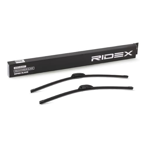 RIDEX Scheibenwischer Set Wischerblätter Set mit Spoiler Frontscheibenwischer Vorne Wischblattausführung: Rahmenlos Länge 1: 550mm Länge 2: 500mm 298W0034 von RIDEX