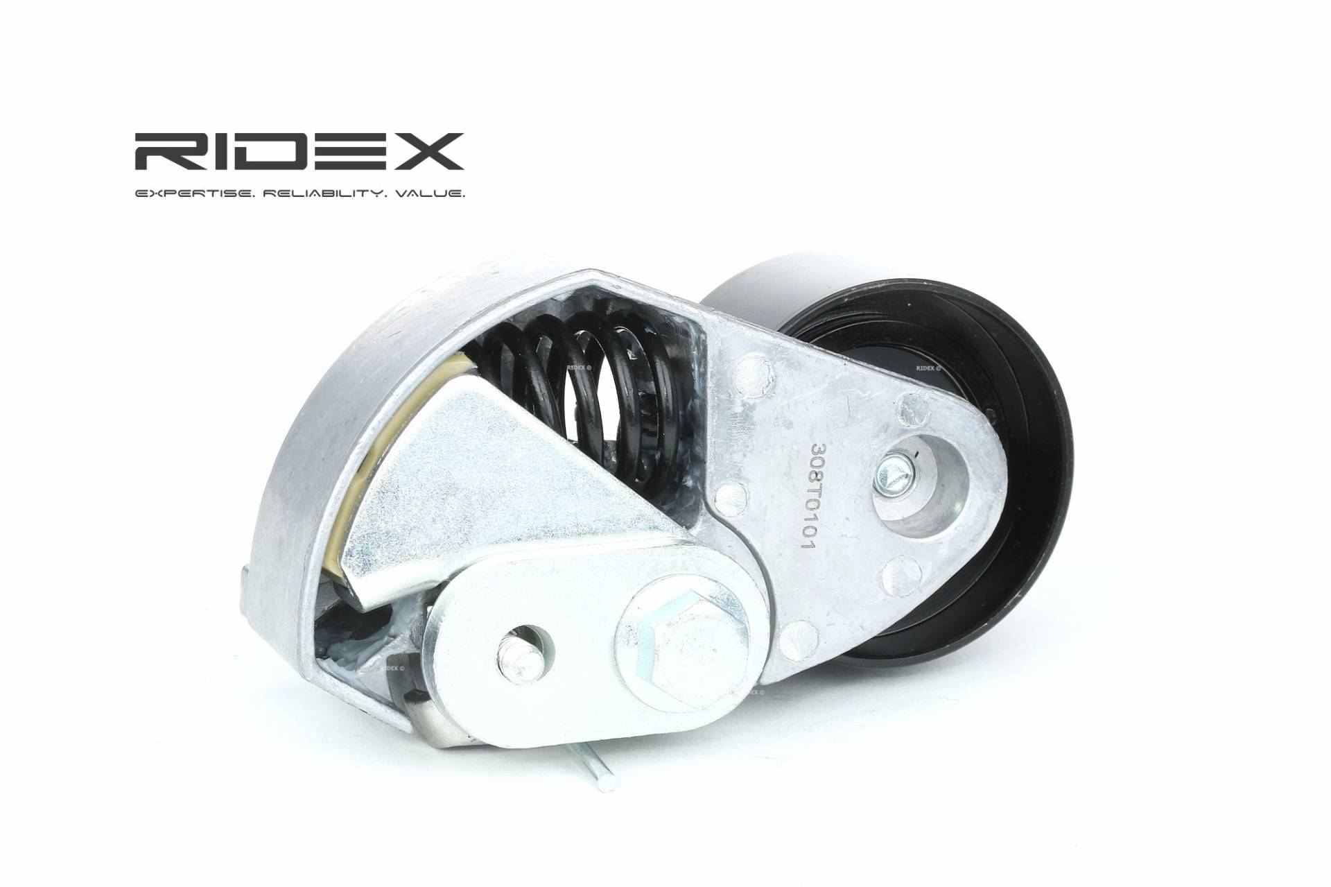 RIDEX Spannrolle, Zahnriemen HYUNDAI,KIA 308T0101 2441027000,2441027250 von RIDEX