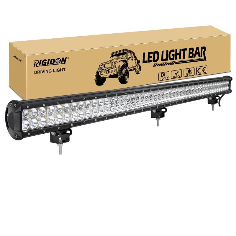 RIGIDON 12v 24v led lichtleiste kfz, 44 Zoll 111cm 288W Spot Flut-Combo-Strahl offroad beleuchtung für SUV ATV, UTV, LKW, 4x4, Fahrzeuge, Wasserdicht 6000K Weiß led nebelscheinwerfer, arbeitslicht von RIGIDON