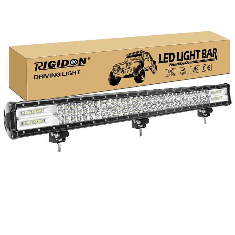 RIGIDON Led lichtleiste kfz aussen, 12V 24V 34 Zoll 86cm 468W Spot Flut-Combo-Strahl offroad beleuchtung für SUV Offroad ATV, UTV, Offroad, Traktor, LKW, Fahrzeuge, 6000K Weiß led nebelscheinwerfer von RIGIDON