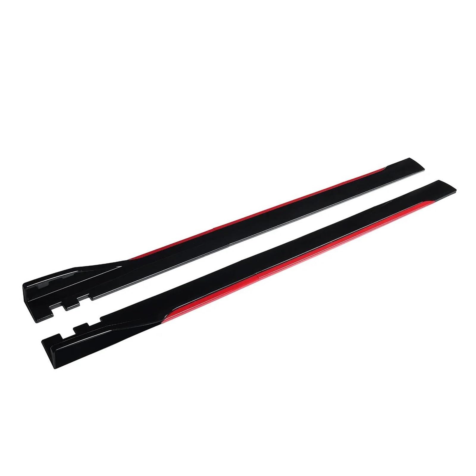 Auto Seitenschürze Seitenschweller 2m Auto Seitenschwellerverlängerungen Seitenschweller Winglet Splitter Lippe Für DUSTER Für LOGAN Für Twingo Für Clio Für Megane(Rot) von RIJPEX