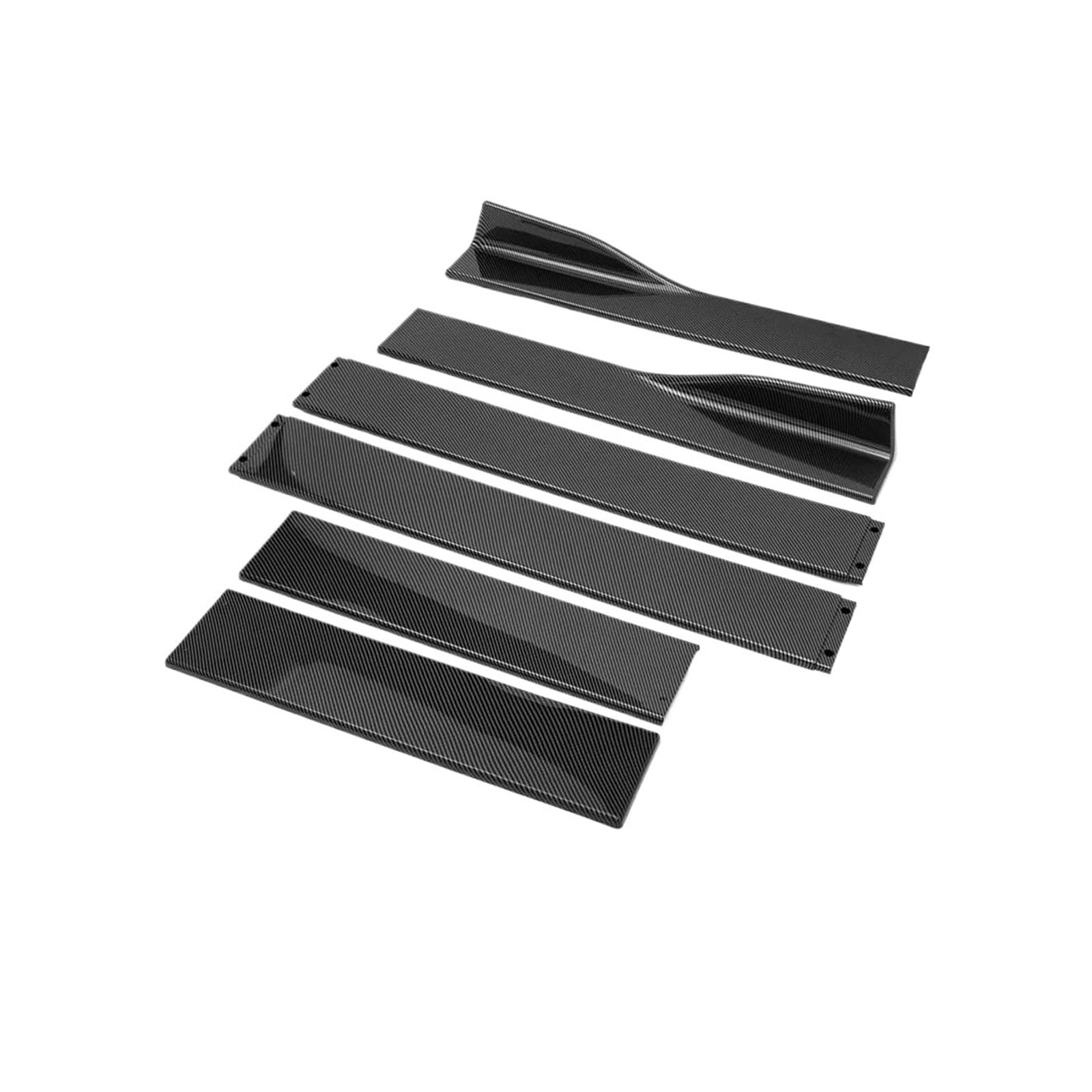 Auto Seitenschürze Seitenschweller 6PCS 2m/2.2M Universal Seite Röcke Verlängerung Rocker Panels Lip Splitter Stoßstange Für Civic Für Accord 9TH 10TH EK EG S2000(Carbonfiber 2m) von RIJPEX