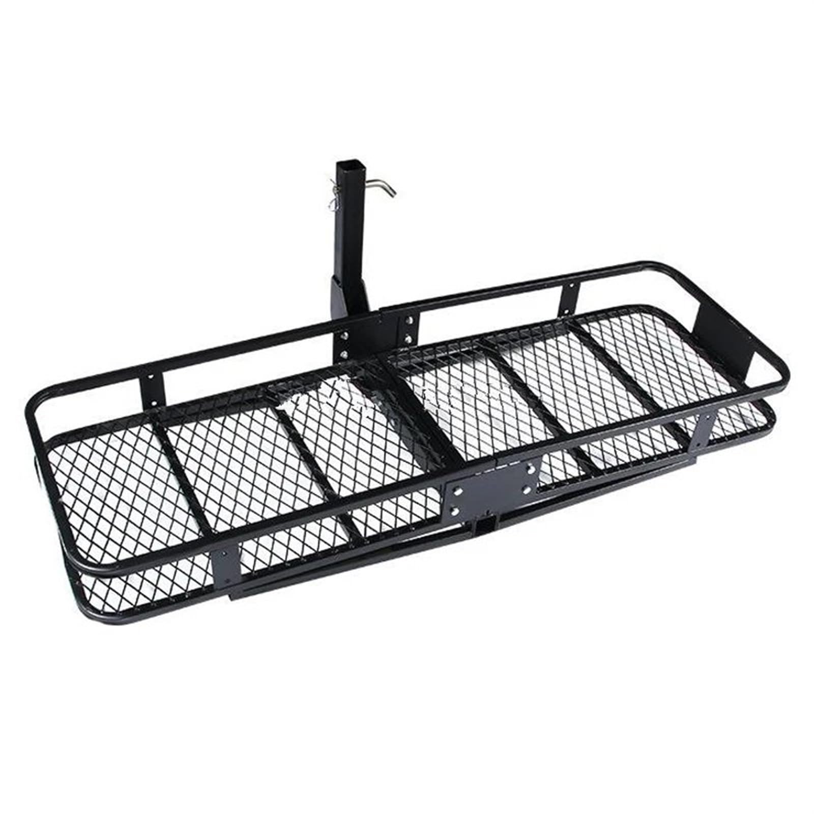 Dachrelings Auto Pull Cargo Travel Rack 500 Pfund Kapazität 2-in Adapter Schaft 59X20 Zoll Auto Hinten Gepäck Box Anhänger Korb Auto Gepäck Rack Relingträger von RIJPEX