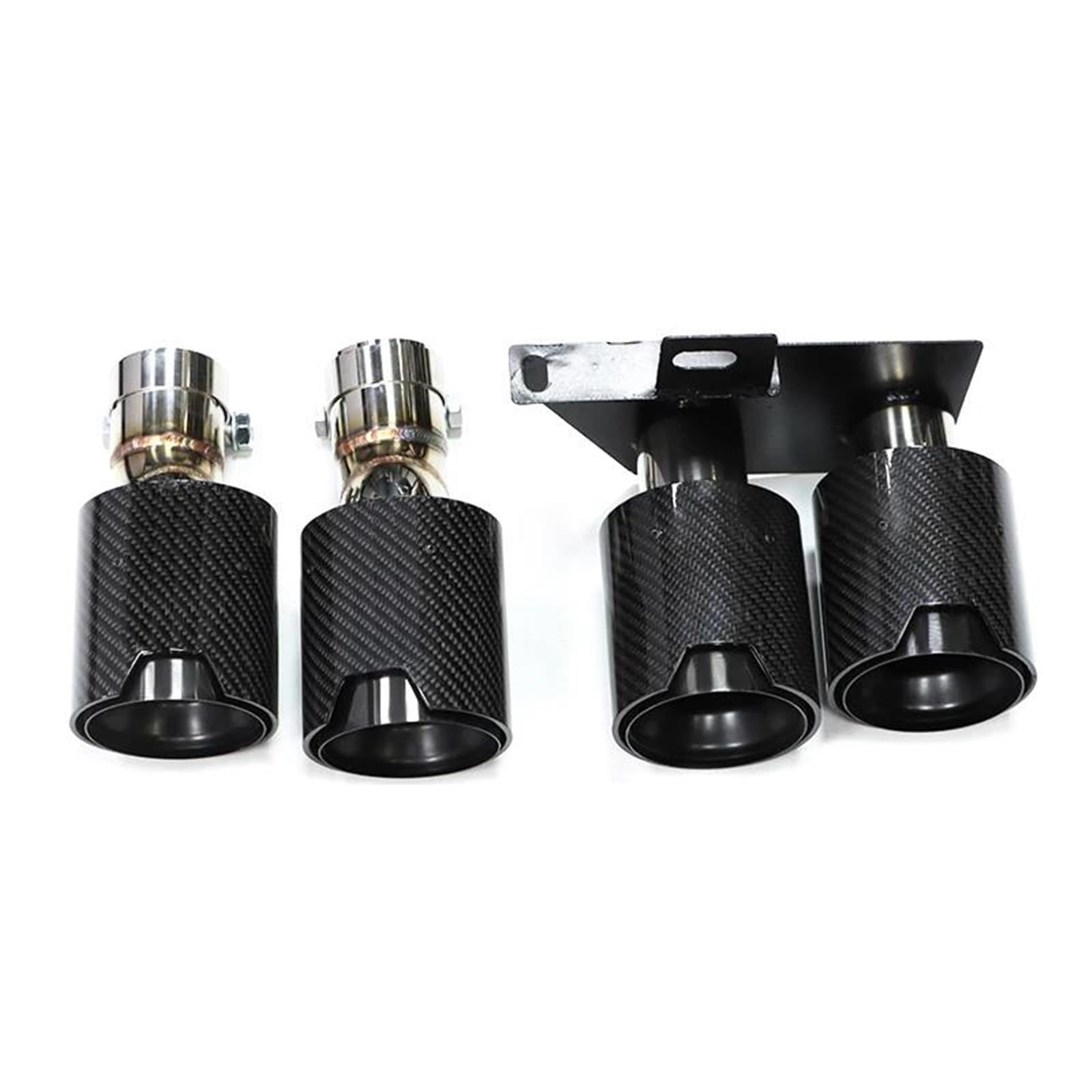 Endrohr Abgasrohr Auspuffblenden Auspuffrohr Edelstahl Auto Auspuff Schalldämpfer Spitze Endrohr Für F10 Für M5 525i 520i 528i 523i Auspuff Schwanzrohr(Carbon) von RIJPEX