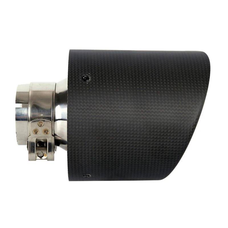 Endrohr Abgasrohr Universal Auto Auspuff Spitze Escape Schalldämpfer Runde Schwanz Rohr Carbon Faser Auf 51mm Einlass 114mm Outlet Auspuff Schwanzrohr von RIJPEX