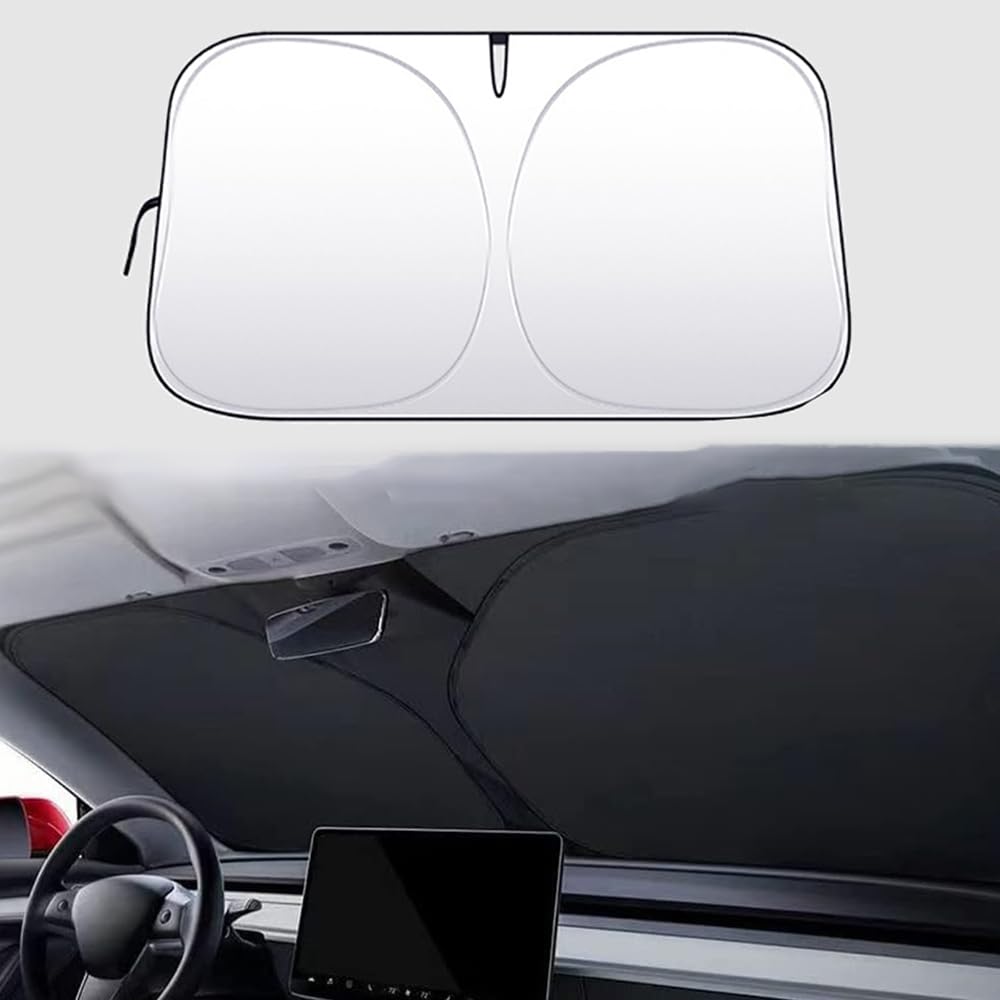Auto-Sonnenschutz, für Mazda MX-5 ND SkyActiv-G 2015-2023 2024 Autofenster-Windschutzscheibenabdeckung, Sonnenblende,Windschutzscheibe Faltbare Abdeckung,A von RIKCAT