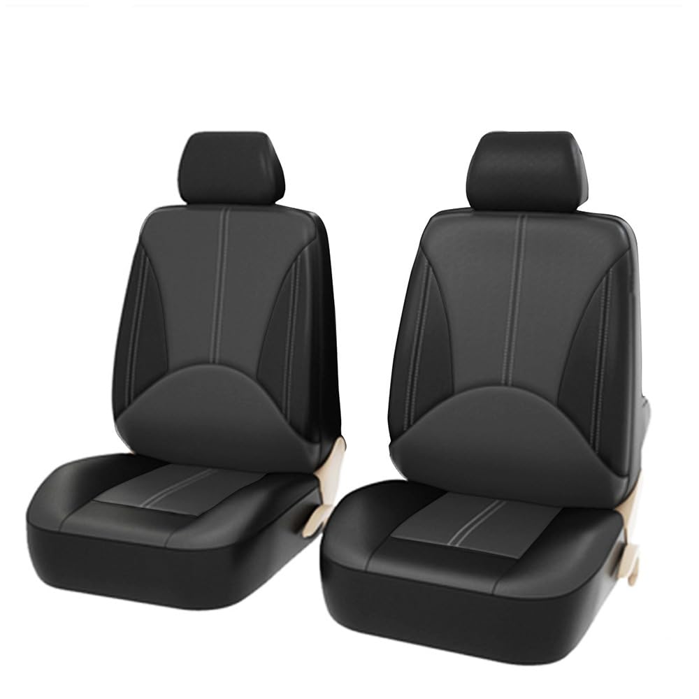 RIKCAT 4 Stück Auto Sitzbezüge, für Smart Forfour II (W453) /Smart Fortwo III Cabrio (A453) 2014-2019 Leder Bequem Autositzbezüge Sitzschoner Innenraum Zubehör,C von RIKCAT