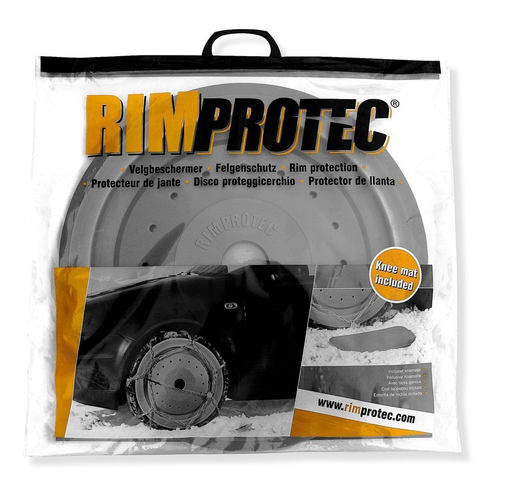 Rim Protec® Radkappen - 15 Zoll, Einzeln, für Auto, aus Kunststoff, mit Kniepolster, Aufbewahrungstasche, Grau - Radzierblenden, Radblenden, Schutzausrüstung, Felgenschutz von RIM Protec