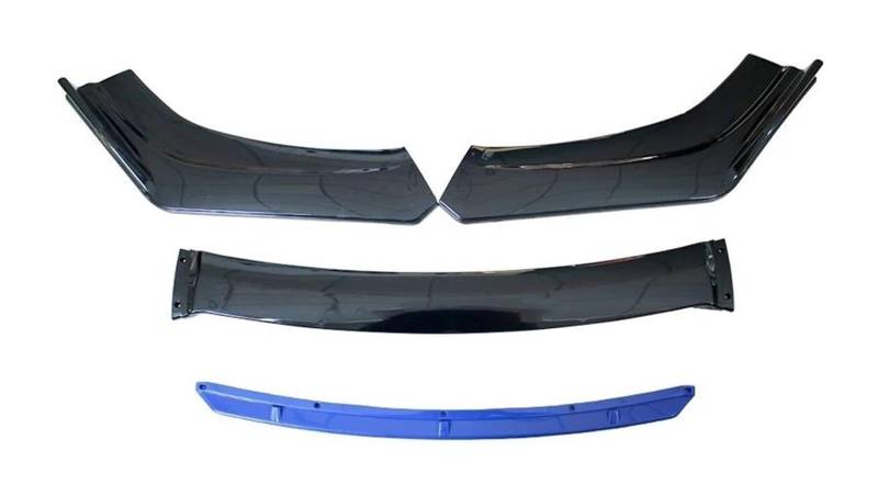 Front Spoiler Lippe Auto-Frontspoiler Auto-Frontstoßstange Lippenkörper-Set Spoiler Splitter Diffusor Canard-Splitter Auto-Modifikation Universell(B-Blue) von RINKTEEA