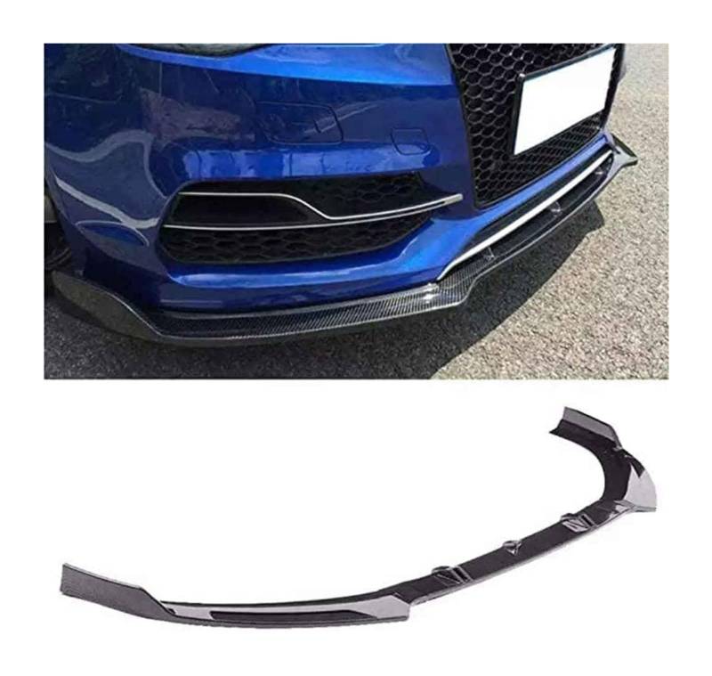 Front Spoiler Lippe Für A3 S3 8V 2014–2016 Frontstoßstangenlippe Kinnspoiler Kohlefaser-Look Frontdiffusor Diffusor Normal-B Glänzend(BGlossy) von RINKTEEA