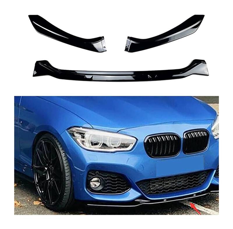 Front Spoiler Lippe Für B&MW 1er F20 F21 M-Pack Facelift 2015–2019 Frontstoßstangenlippe Kinnspoiler Kohlefaser-Look Frontdiffusor von RINKTEEA