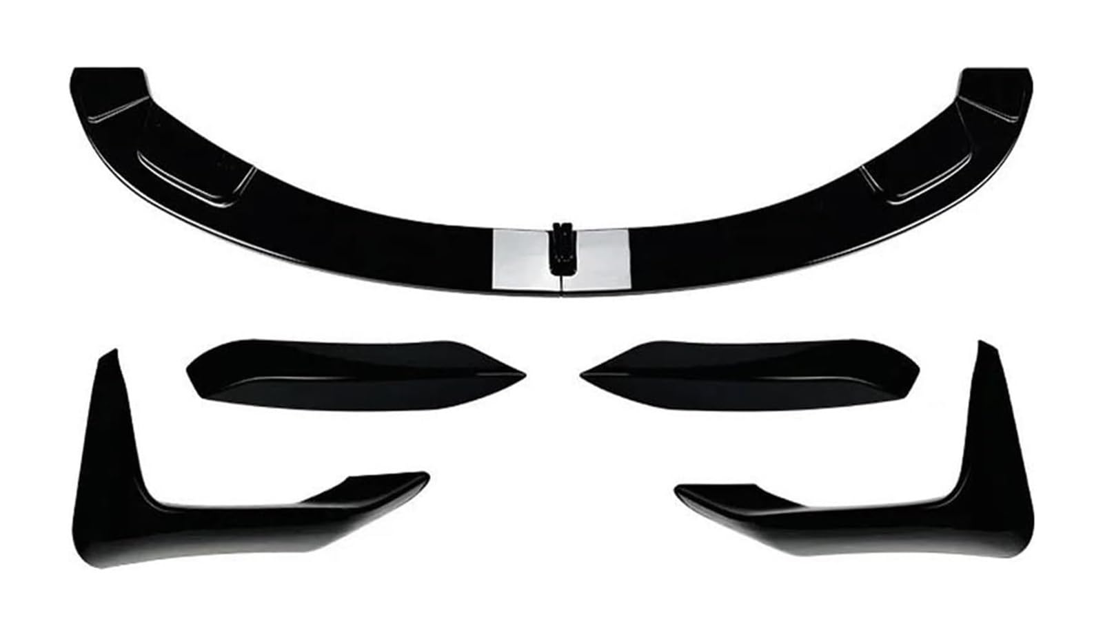 Front Spoiler Lippe Für B&MW 3 4 Serie M3 M4 F80 F81 F82 F83 2013-2018 Auto Frontstoßstange Lip Spoiler Splitter Stoßstange Canard Lip Splitter Body Kit(Gloss Black Set A) von RINKTEEA