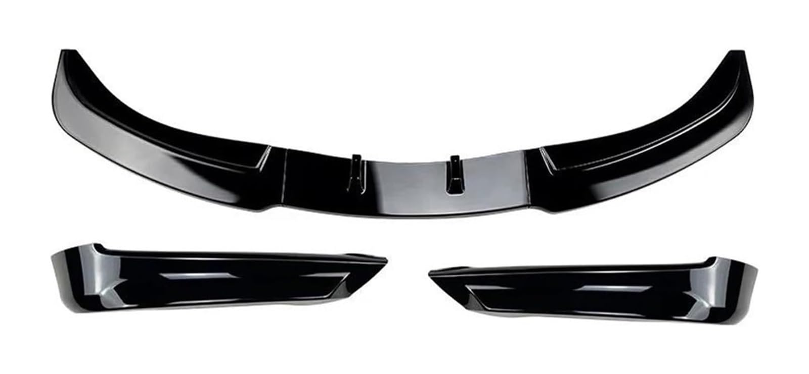 Front Spoiler Lippe Für B&MW 3er E90 E91 2005–2008 Tuning Frontstoßstange Lippensplitter Diffusor Bodykit Spoiler Stoßstangenschutz 5 Stück(One Set Gloss Black) von RINKTEEA