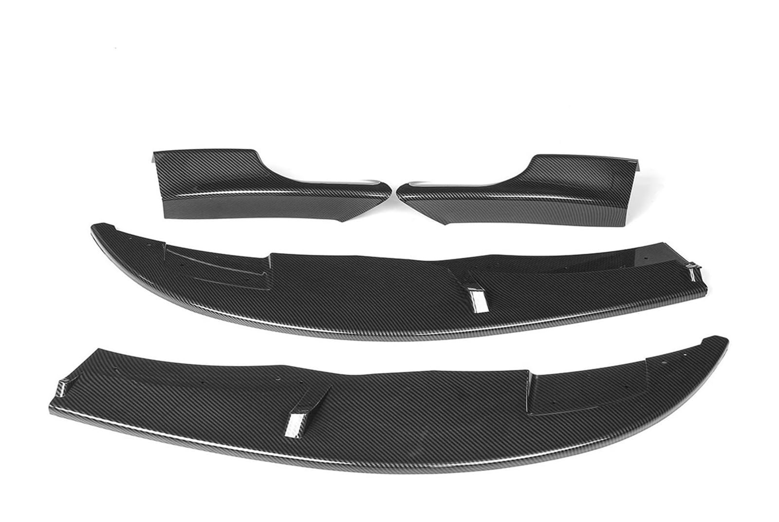 Front Spoiler Lippe Für B&MW 3er E90 E92 E93 M3 2007–2013 Auto-Frontstoßstange Umsteller Lippendiffusor Spoilerverkleidung Schutzhülle Auto-Heckspoiler(Carbon Look) von RINKTEEA