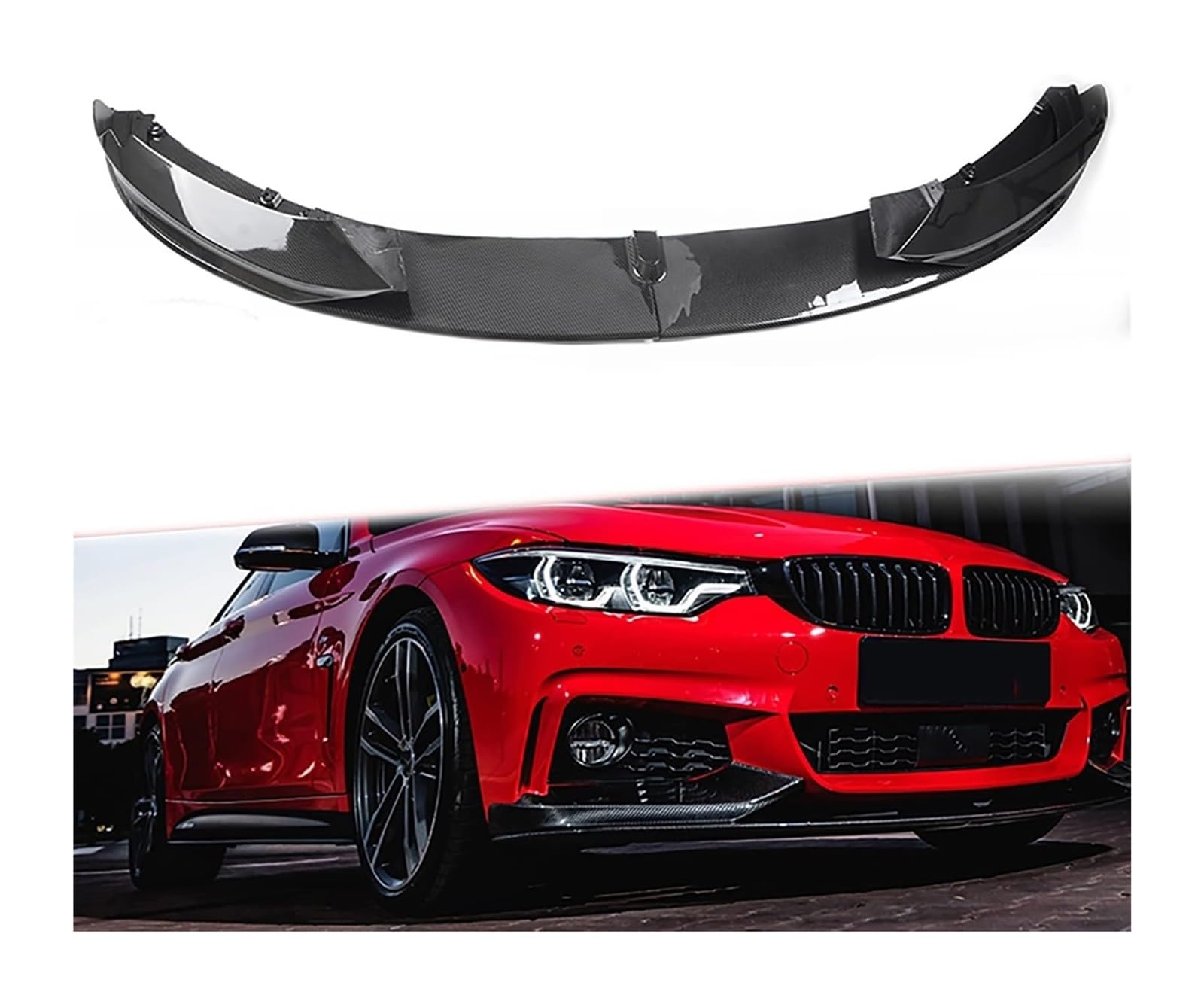 Front Spoiler Lippe Für B&MW F32 F33 F36 4 Series 2014–2020 Mp-Design Frontstoßstange Lippe Kinnspoiler Carbon Look Frontdiffusor Diffusor von RINKTEEA