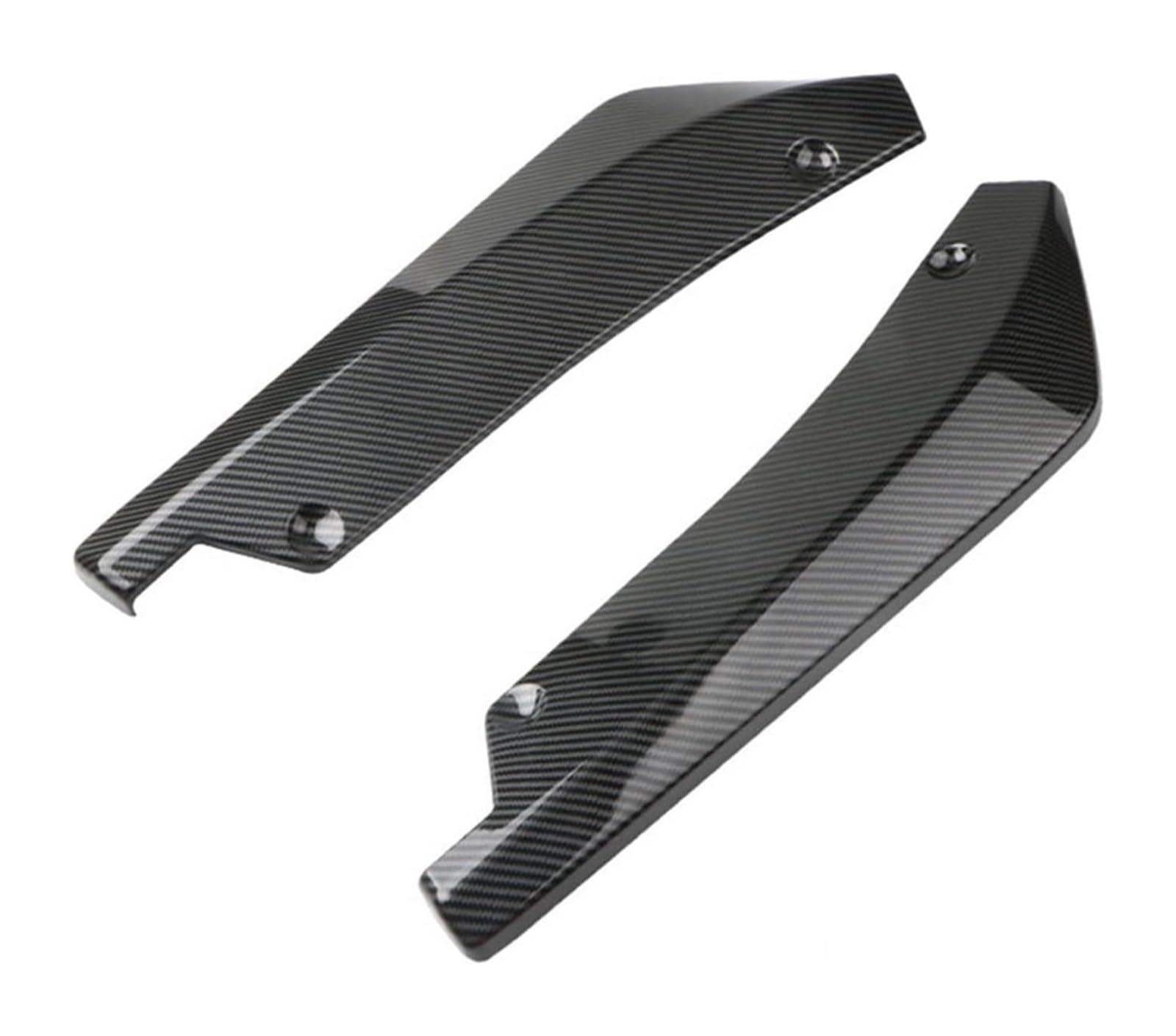 Front Spoiler Lippe Für B&MW Universal Auto Vorne Hinten Stoßstange Streifen Lip Spoiler Diffusor Splitter Winglets Seite Rock Verlängerung Kratzschutz(Carbon Fiber) von RINKTEEA