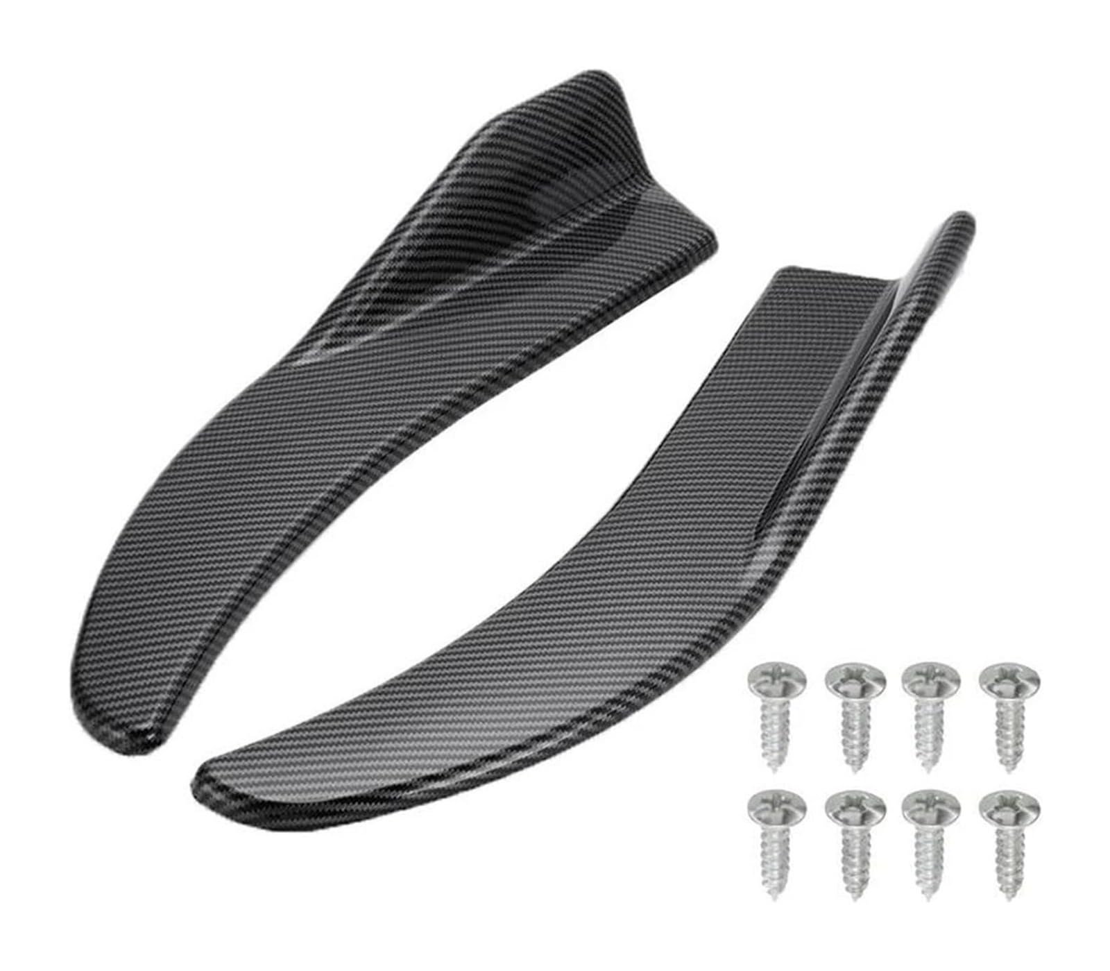 Front Spoiler Lippe Für B&enz Auto-Seitenschweller Auto-Stoßstangenspoiler Vorne Und Hinten Lippe Antikollisions-Seitenstufen-Rock Auto-Seitenschweller 1 Paar Universal(Schwarz) von RINKTEEA