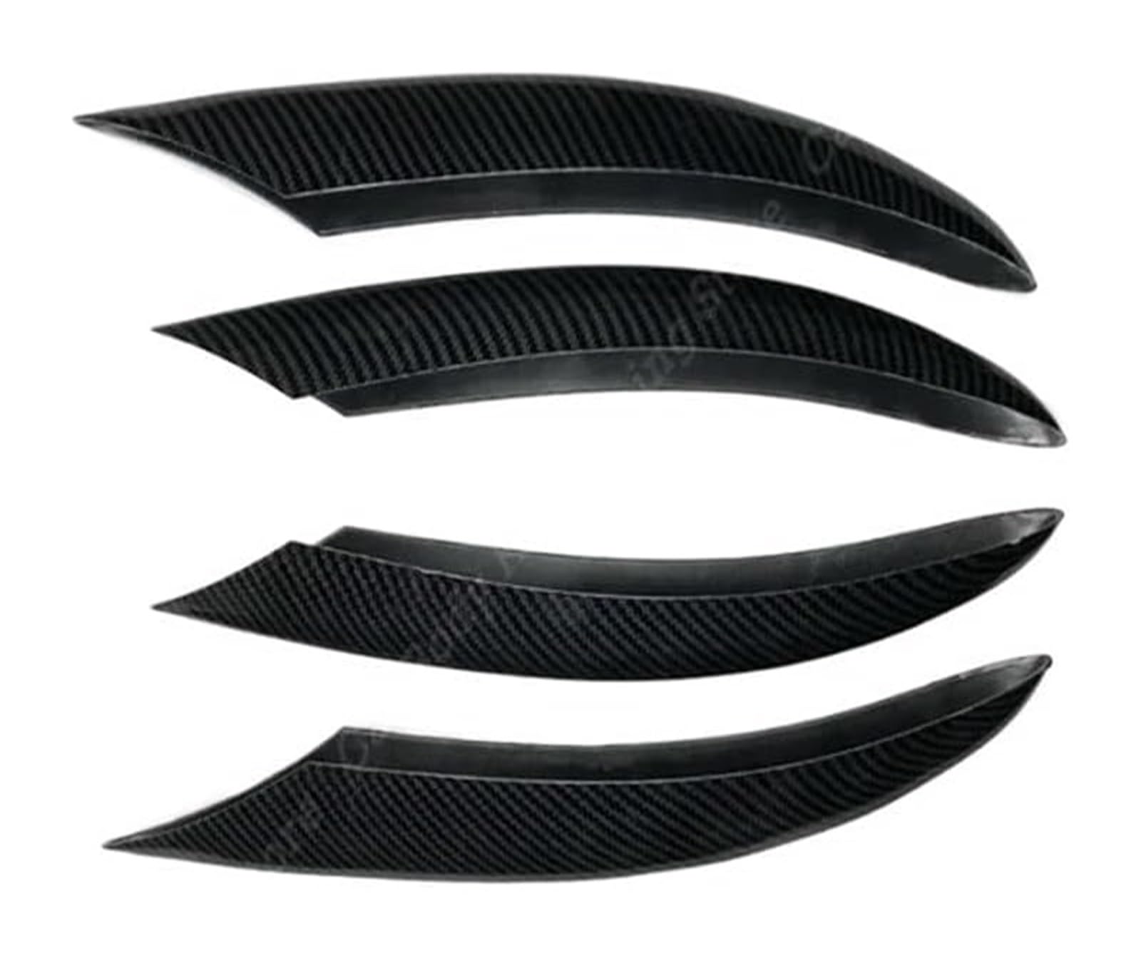 Front Spoiler Lippe Für C-Klasse Frontschürze Spoiler Splitter Lufteinlass Grille Trim Abdeckung W205 S205 A205 C205 C200 C220d C300 2018-2021 Frontspoiler(4pcs Carbon Look) von RINKTEEA