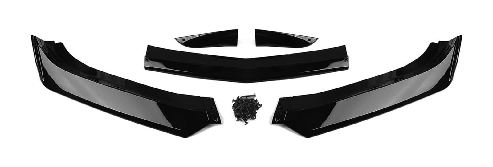 Front Spoiler Lippe Für Camaro 2016-2022 Auto Front Spoiler Lip Untere Splitter Schutz Streifen Bord Klinge Auto Front Spoiler Auto Teil(Glossy Black) von RINKTEEA