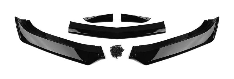 Front Spoiler Lippe Für Camaro 2016-2022 Auto Front Spoiler Lip Untere Splitter Schutz Streifen Bord Klinge Auto Front Spoiler Auto Teil(Glossy Black) von RINKTEEA