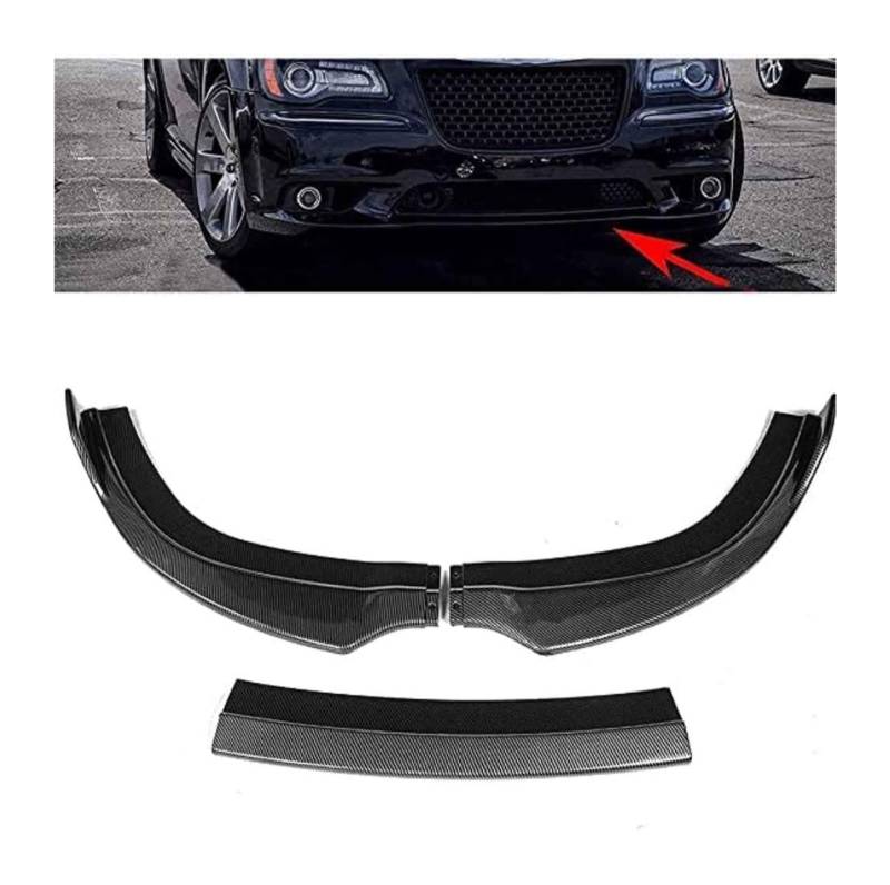 Front Spoiler Lippe Für Chrysler 300 Srt8 2012-2014 Frontschürze Lippe Kinn Spoiler Carbon Look Front Diffusor Diffusor Auto Front Spoiler von RINKTEEA