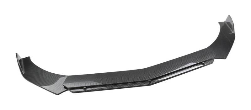 Front Spoiler Lippe Für Schrägheck-Limousine Universeller Frontstoßstangen-Lippenspoiler Karosserieschutz Verlängerung Dekoration Stützstangen Hält Bupmer Stabil(Carbon Black Bumper) von RINKTEEA