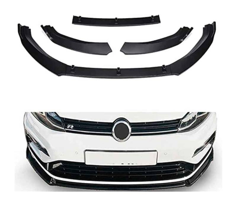 Front Spoiler Lippe Für VW Für G&olf MK7 2014-2017 Frontschürze Lippe Kinn Spoiler Carbon Look Front Diffusor Diffusor Auto Front Spoiler von RINKTEEA