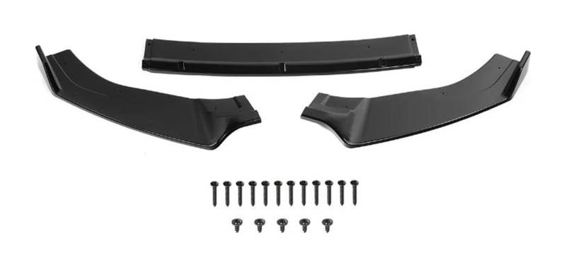 Front Spoiler Lippe Für VW Für G&olf MK7 MK7.5 Für GTI R Für GTD (Nicht Für 7/7.5) 2019-2014 Front Lower Bumper Lip Spoiler Splitter Diffusor Abdeckung Schutzfolie(Gloss Black) von RINKTEEA