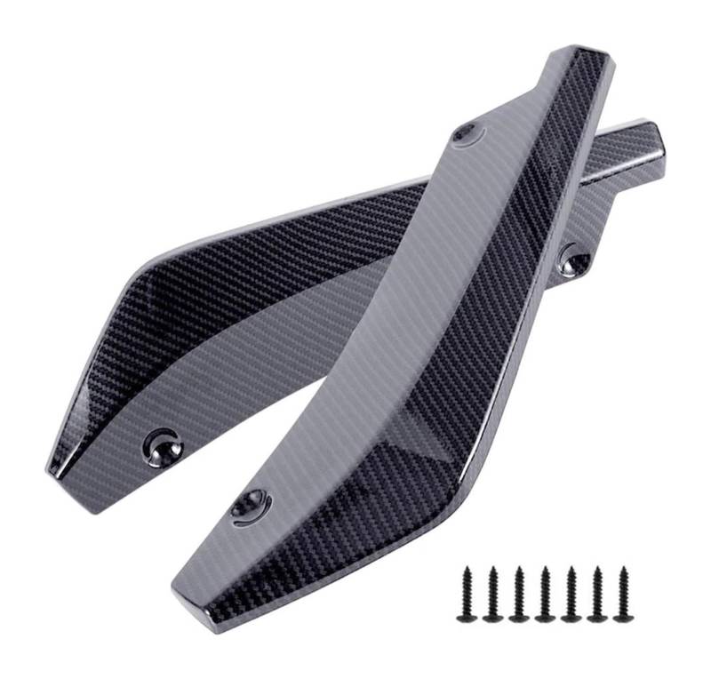 Front Spoiler Lippe Universal Auto Vorne Hinten Stoßstange Streifen Lip Verlängerung Spoiler Diffusor Splitter Kratzschutz Winglets Seite Rock Seite Schritt Rock(Carbon Fiber) von RINKTEEA