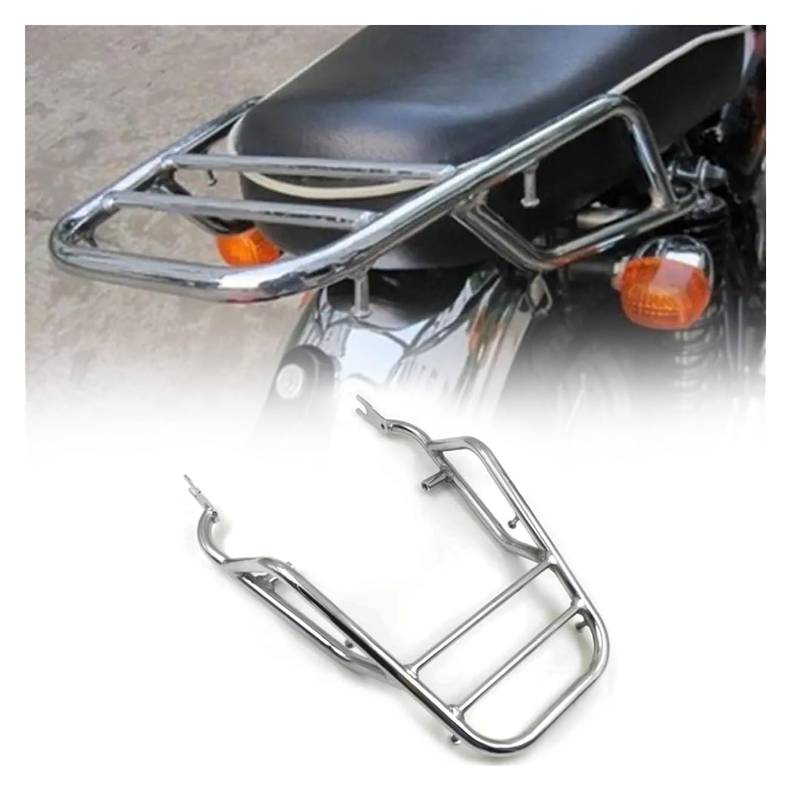 Für K&awasaki W400 W650 W800 W 400 650 800 Motorradgepäckträger Motorrad-Heckgepäckträger Trägerregal Motorrad Gepäckträger von RINKTEEA