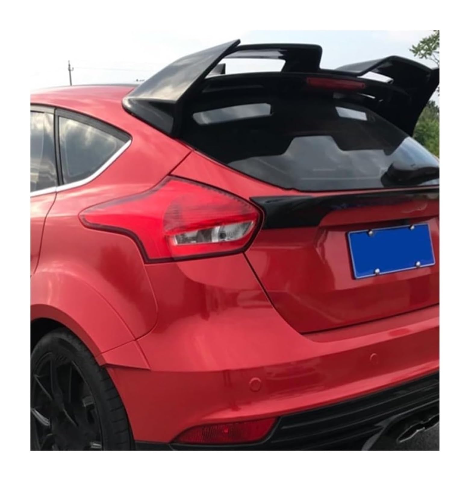 Heckspoiler Lippe Für F&ord Für Focus RS ST 2012-2018 Auto Heckdachspoiler Heckflügel Zubehör Auto Heckspoiler Heckflügel(Glossy Black) von RINKTEEA