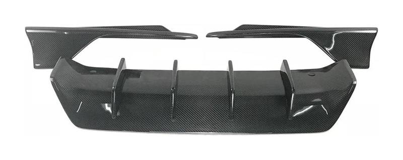 Heckspoiler Lippe Für IS IS200t IS250 IS350 IS300 F Sport Limousine 2016–2019 4-türiger Heckdiffusor Lippe Stoßstange Tow-Splitter Spoiler Heckspoiler(3-segment carbon) von RINKTEEA