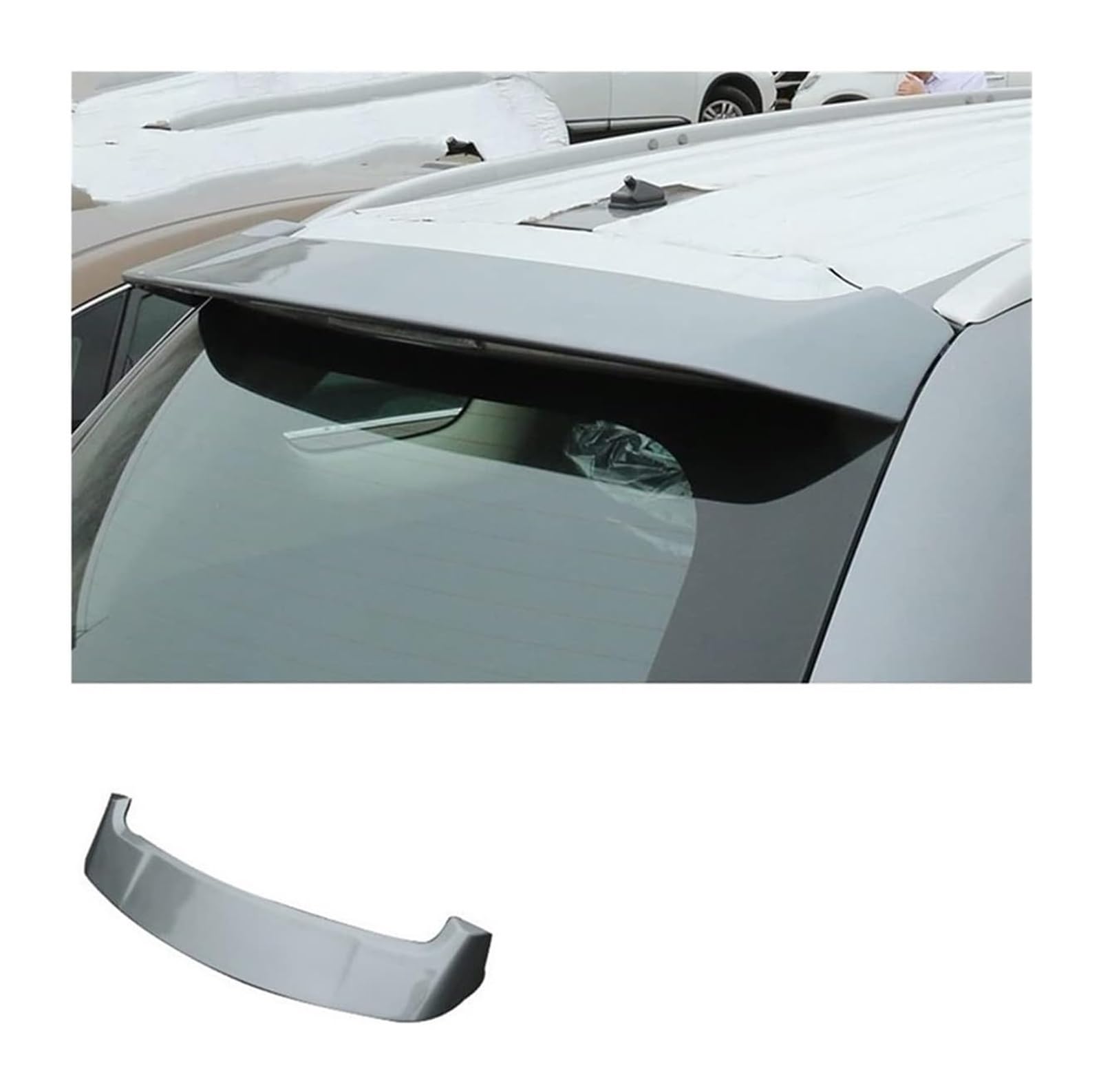 Heckspoiler Lippe Für M&ITSUBISHI Für Outlander 2013-2020 Auto Heckspoiler Flügel Hinten Dach Spoiler Schwanz Trunk Boot Lip Flügel(Gray) von RINKTEEA