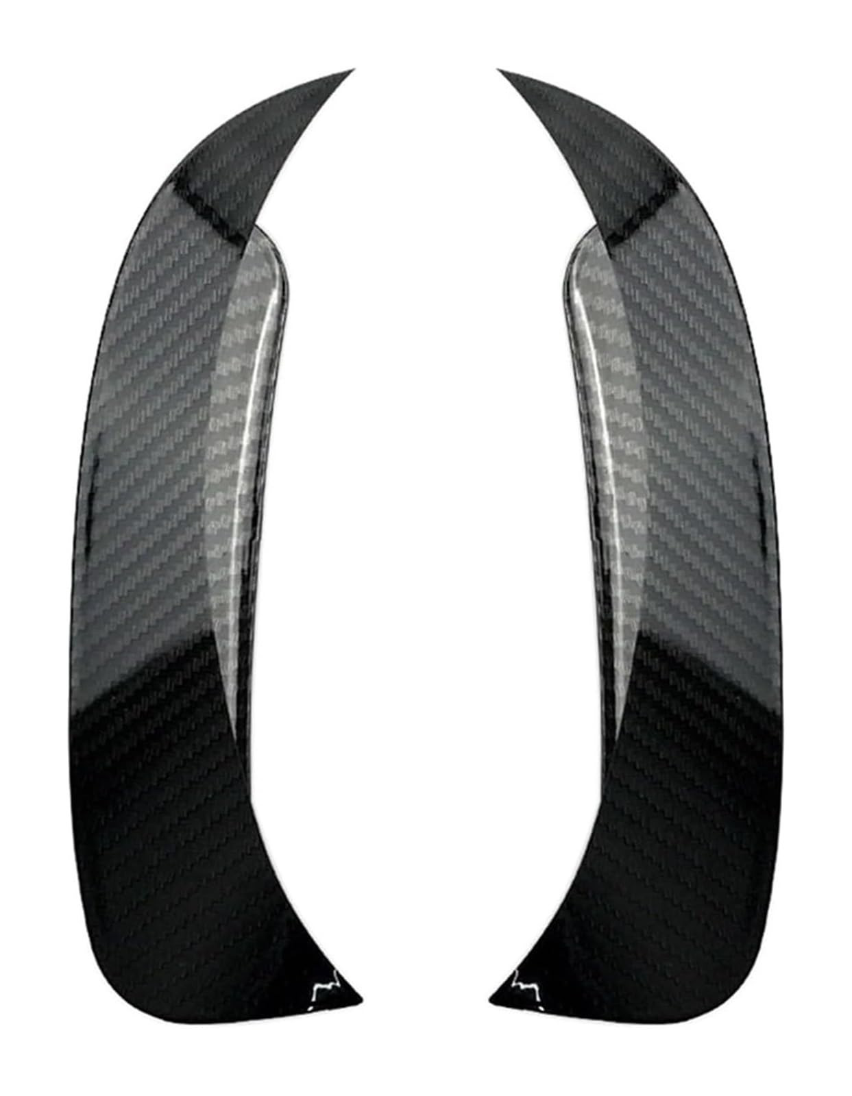 Heckspoiler Lippe Für M&ercedes Für B&enz GLA-Klasse X156 2013-2020 2-teiliges Auto-Heckstoßstangensplitter Canard Side Air Vent Trim(Carbon texture) von RINKTEEA