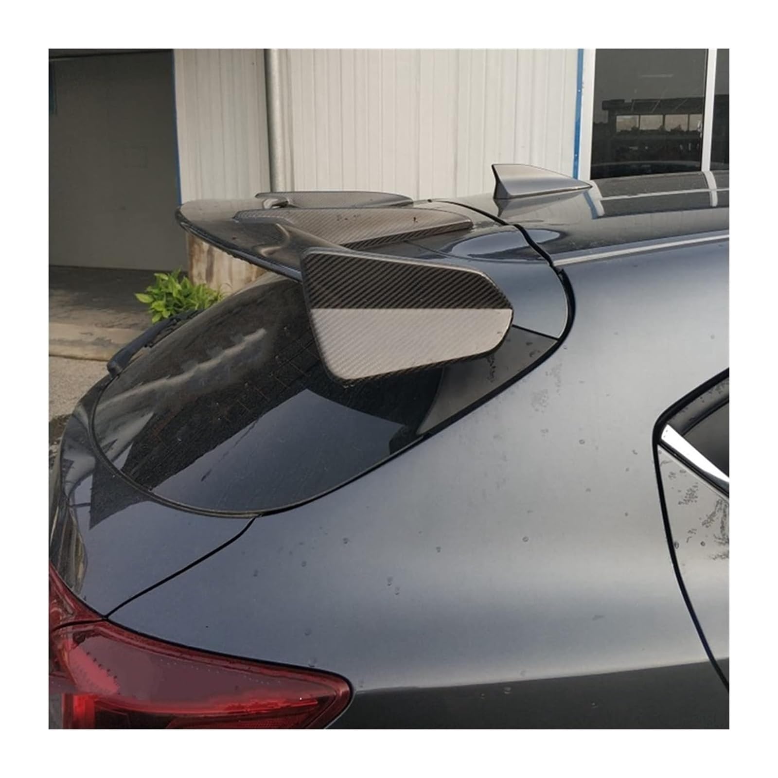 Heckspoiler Lippe Für Mazda 3 Für CX-3 Für Axela 2014-2017 Carbon Faser Fließheck Hinten Dach Spoiler Hinten Stamm Schwanz Flügel Dekoration(FRP) von RINKTEEA