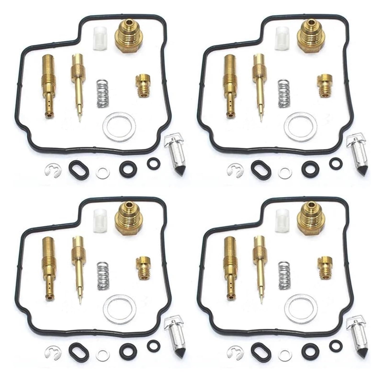 Motoren Carb Für CBR600F CBR 600 F Für Hurrikan 1987 1988 1989 Motorrad Vergaser Reparatur Kit Schwimmende Nadel Dichtung Teile(4 Set a) von RINKTEEA