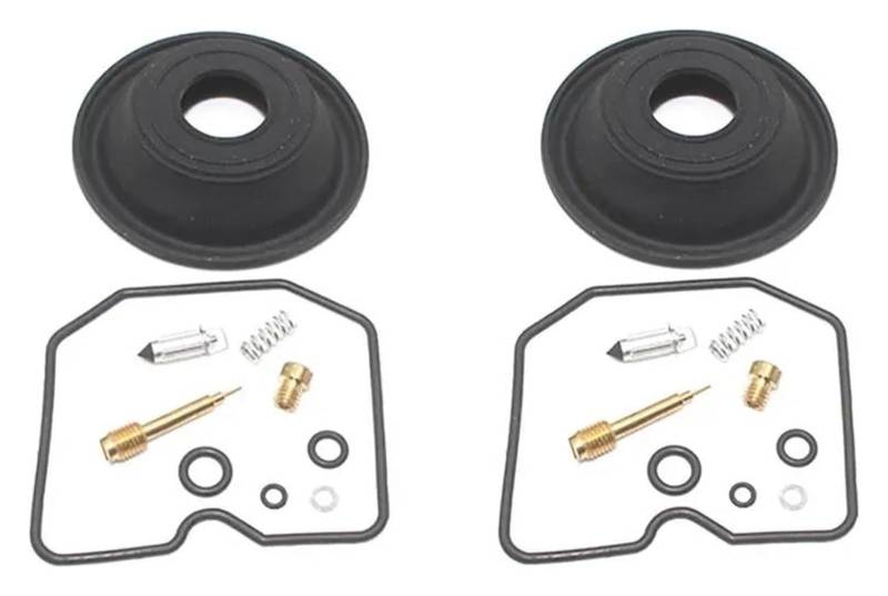 Motoren Carb Für K&awasaki KLE400 KLE500 1991-2007 Motorradvergaser-Reparatursatz Kolbenmembranteile Vakuummembran(2 Sets a) von RINKTEEA