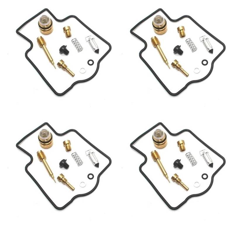 Motoren Carb Für K&awasaki ZX1100 ZX 1100 C1-C4 Vergaser Motorradvergaser-Reparatursatz Schwimmende Nadelsitzmembran(4set Repair Kit) von RINKTEEA