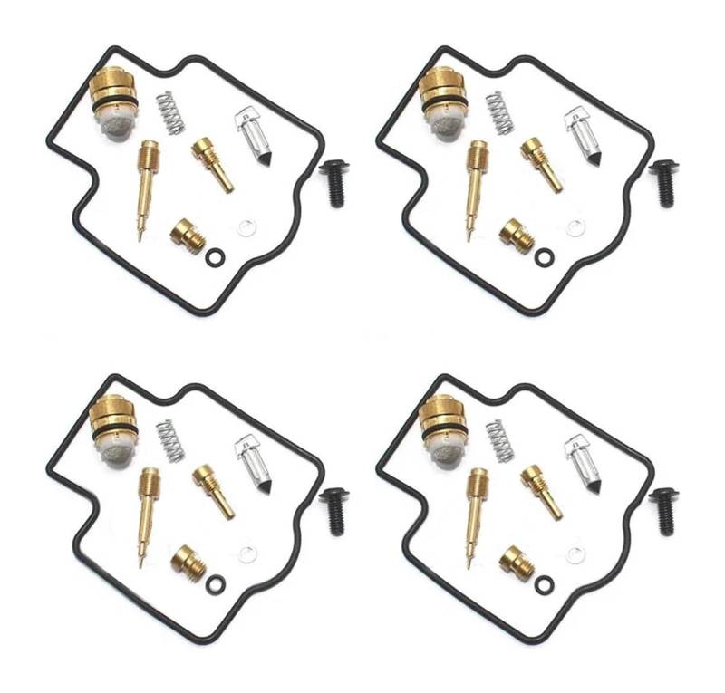 Motoren Carb Für K&awasaki ZX600 ZZR600 1990-1995 Schwimmerventilsitz Vakuummembrankammerdichtung Vergaserreparatursatz(4 Kit) von RINKTEEA